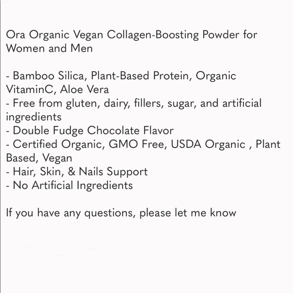 SEALED VEGAN PLANT BASED OraOrganic PROTIEN POWDER - Picture 9 of 9